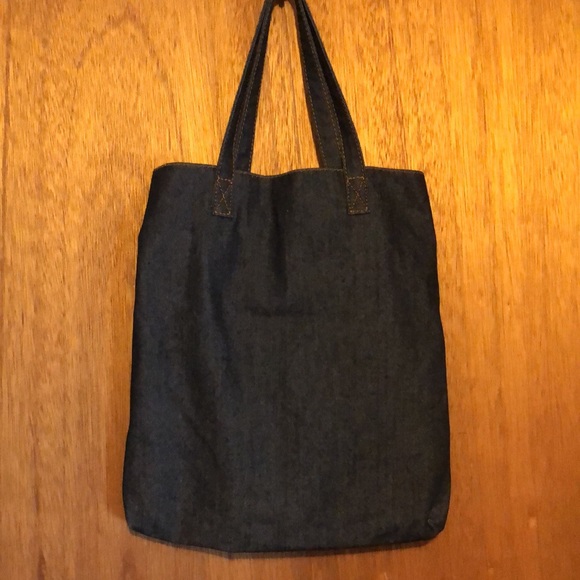 Gap Denim Tote bag w Nautical Anchor print. - Picture 6 of 9